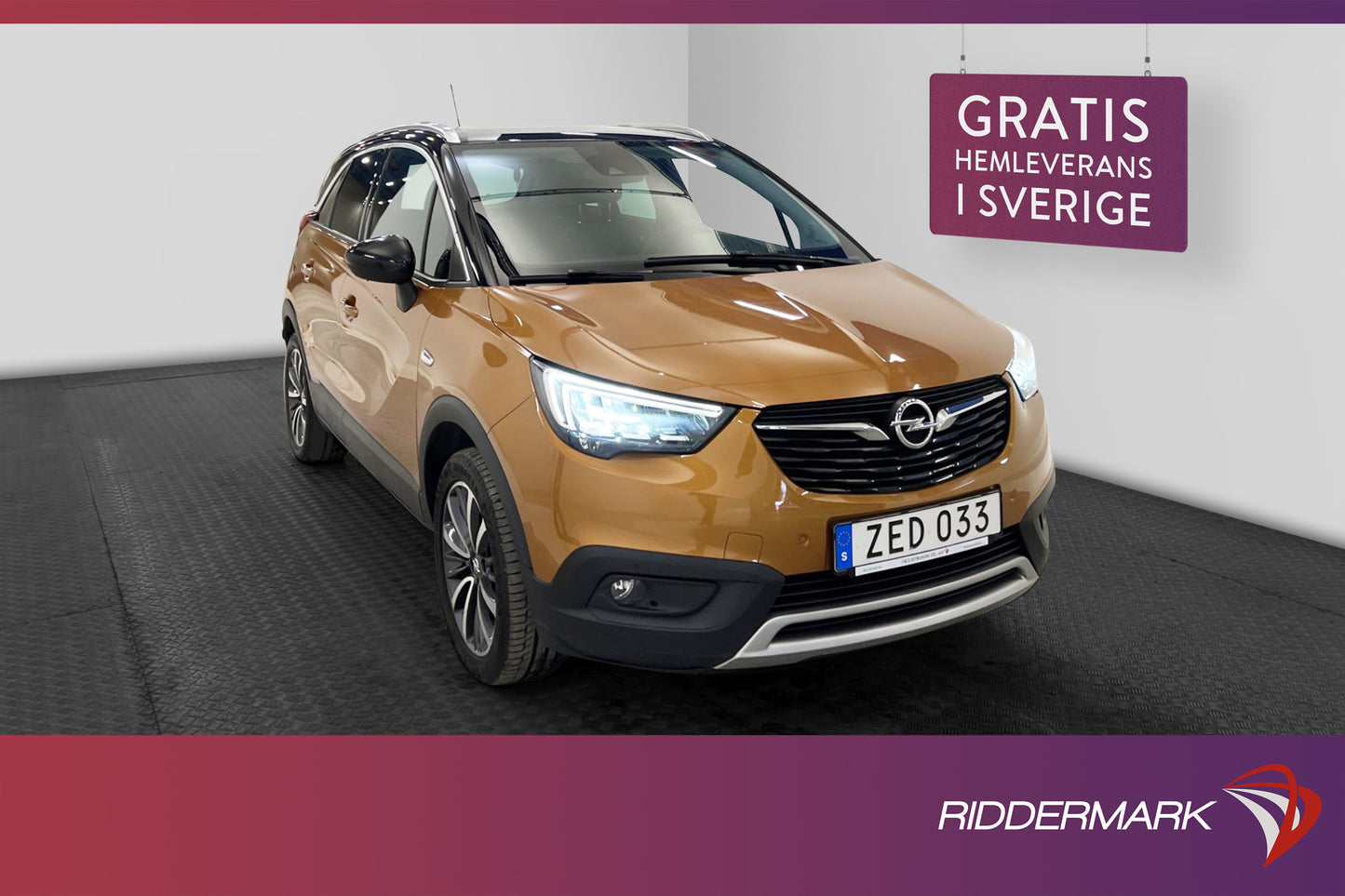 Opel Crossland X 1.2 Turbo 110hk Pano Navi 360-Kam Låg Skatt