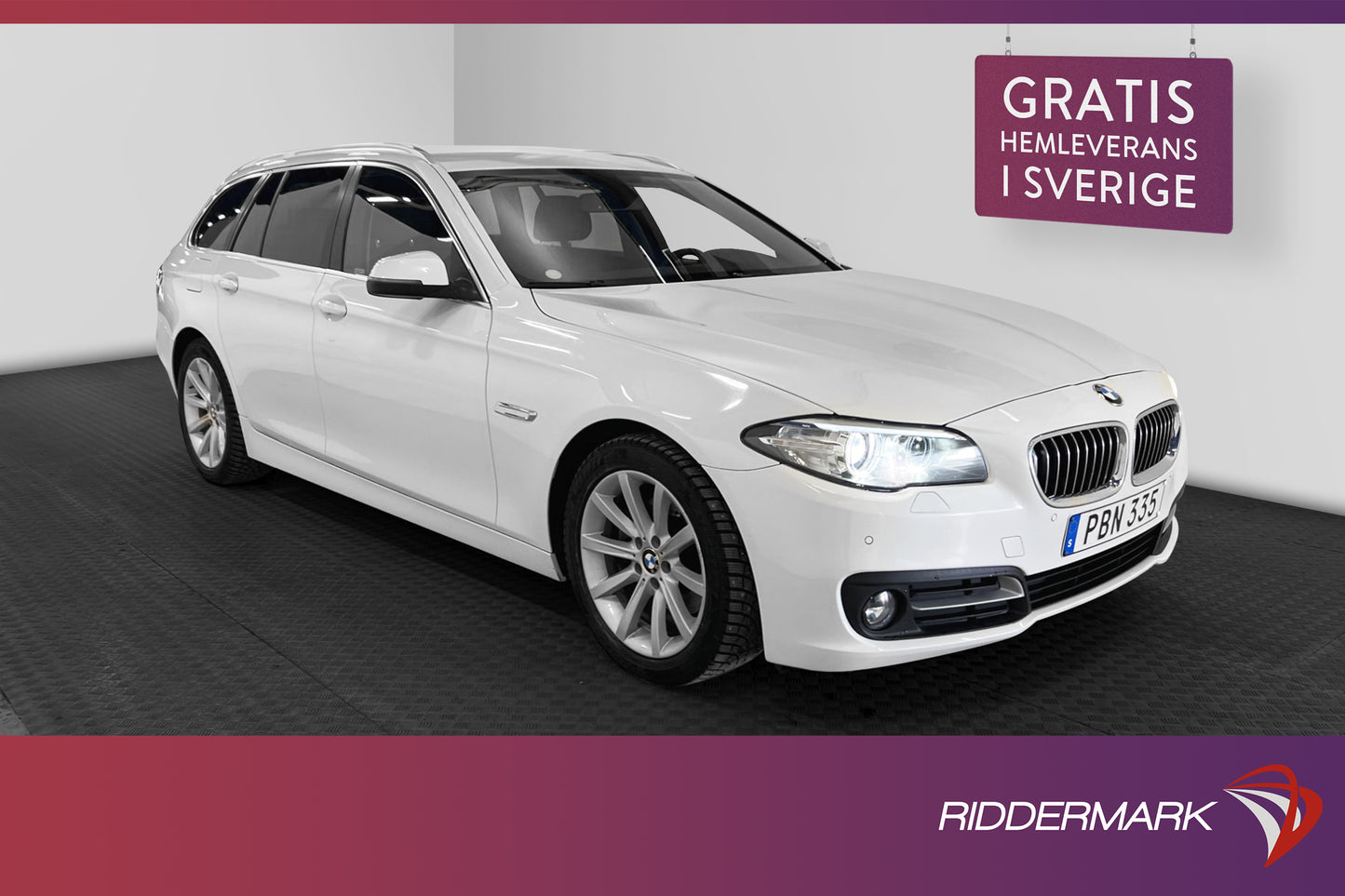 BMW 520 xDrive 190hk B-kamera Helskinn Nyservad