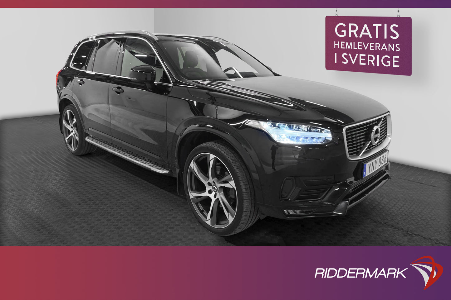 Volvo XC90 D5 AWD 235hk R-Design 7-sits VOC Värmare Drag 22"