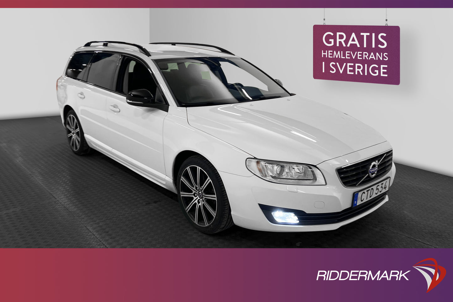 Volvo V70 D4 AWD 181hk Dynamic Edition D-värm VOC Skinn Drag