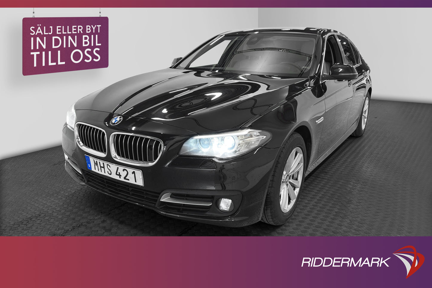 BMW 520 d xDrive 190hk Navi Kamera Värmare Skinn Välservad