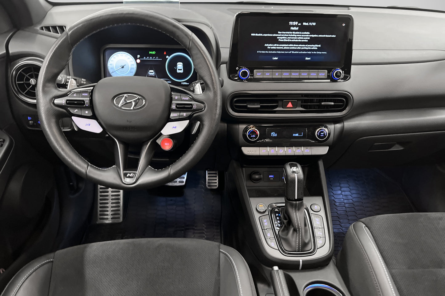 Hyundai Kona N 280hk Cockpit HUD Kamera Krell Elstolar