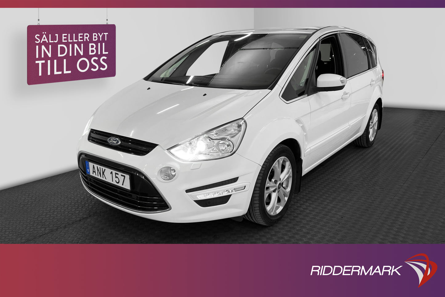 Ford S-Max 2.0 TDCi 163hk Business 7-sits Värmare Pano Drag