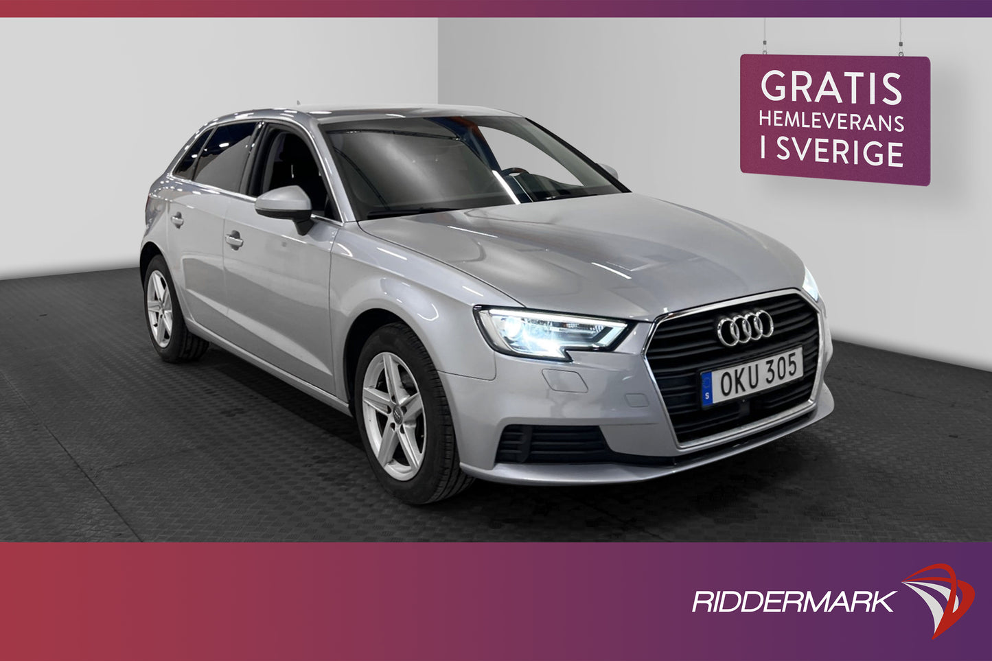 Audi A3 Sportback 1.6 TDI 110hk Comfort *Nyservad* CarPlay