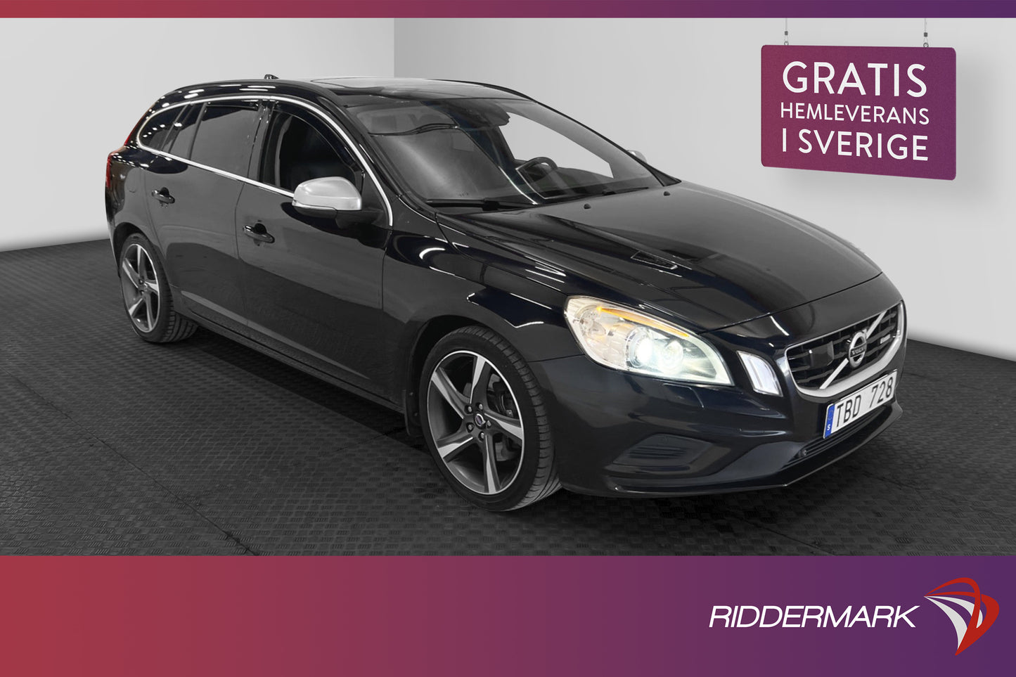 Volvo V60 T6 AWD 304hk R-Design Navi Skinn T-lucka Blis PDC