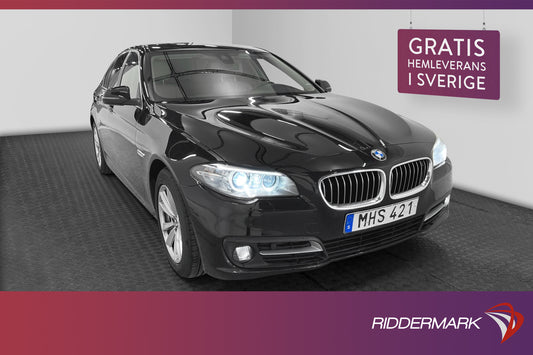 BMW 520 d xDrive 190hk Navi Kamera Värmare Skinn Välservad