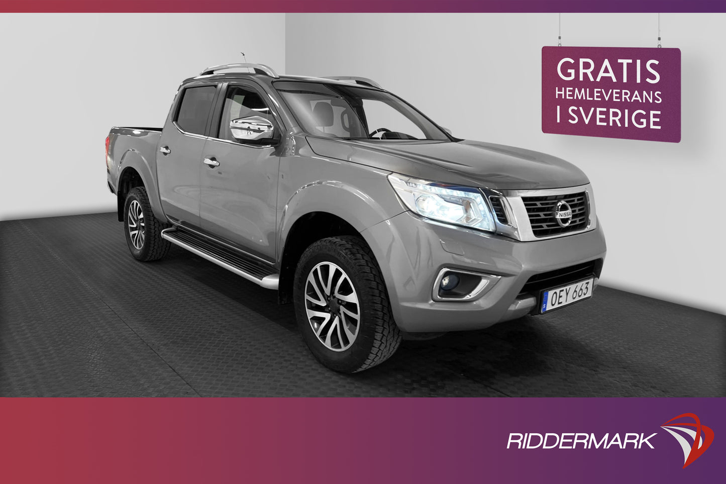 Nissan Navara Tekna 2.3dCi 4WD Dragkrok Skinn MOMS 1-ÄGARE