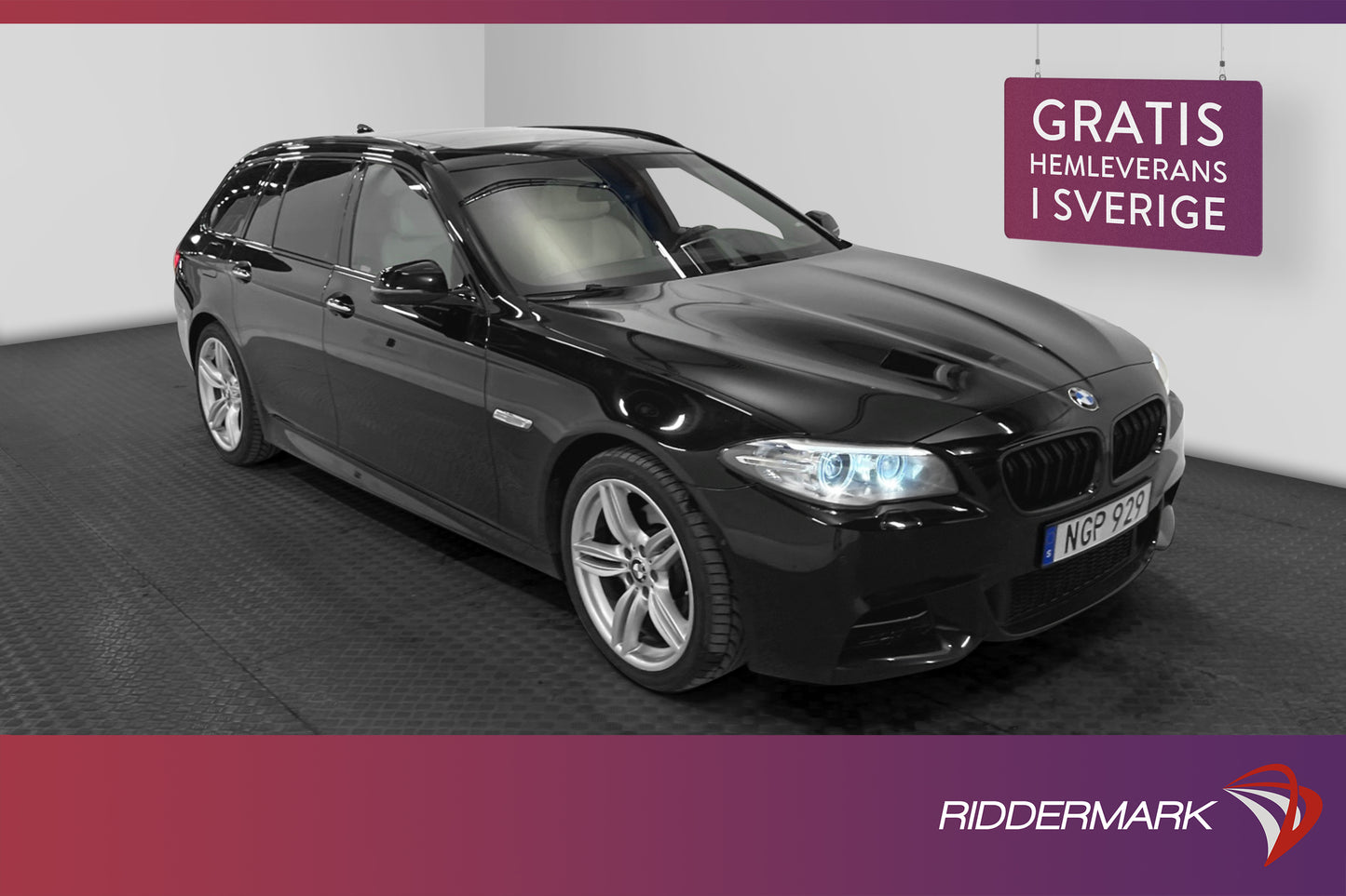 BMW 520d xDrive 190hk M-Sport H/K Pano Värm 360° Skinn Drag