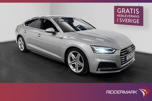 Audi A5 Sportback TDI Q 190hk S-Line Sensorer Skinn/Tyg