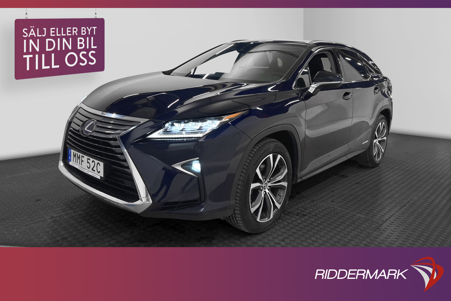 Lexus RX 450h AWD 313hk Skinn Kamera Navi HUD Keyless Drag