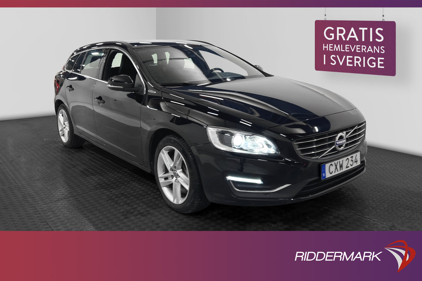 Volvo V60 D5 Plug-in AWD 231hk Momentum PSensorer Drag