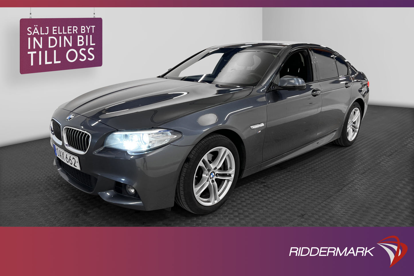 BMW 520d 190hk xDrive M-Sport M-Värmare Drag Navi 0,49l/mil