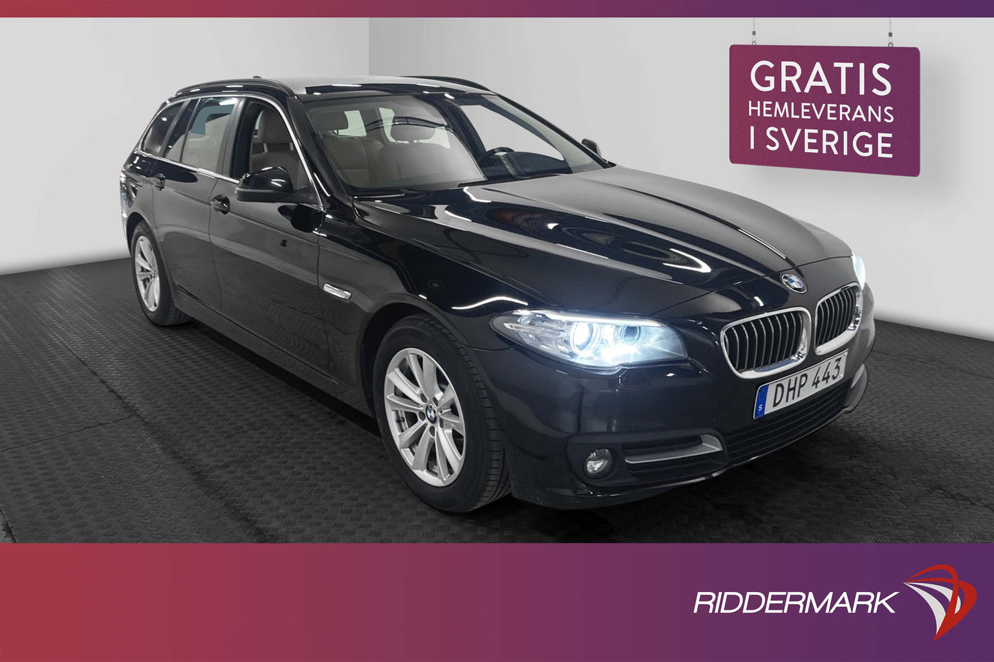 BMW 520 d Touring 190hk Kamera Skinn Drag Välserv 0,45l/mil