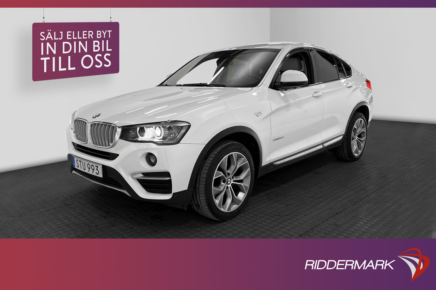 BMW X4 xDrive30d 258hk Steptronic H/K Navi D-värm Skinn Drag