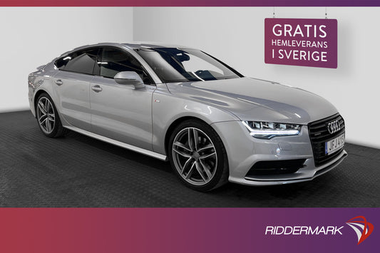 Audi A7 Sportback 3.0 TDI V6 quattro 218hk S-Line Skinn Navi