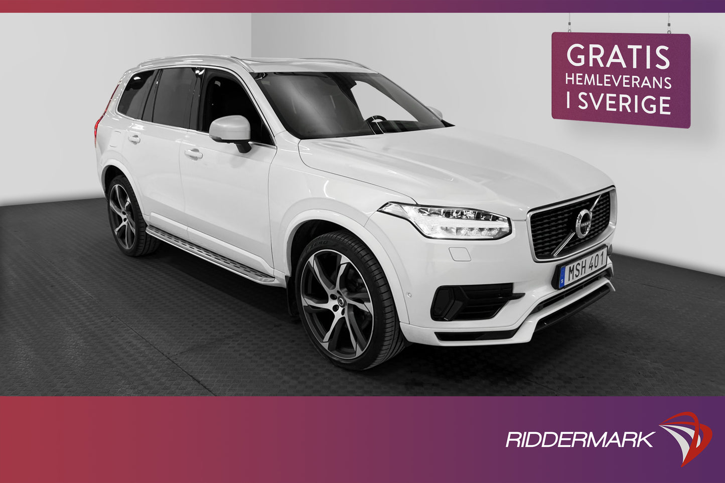 Volvo XC90 T8 AWD R-Design 7-sits D-värm VOC HuD B&W 360°