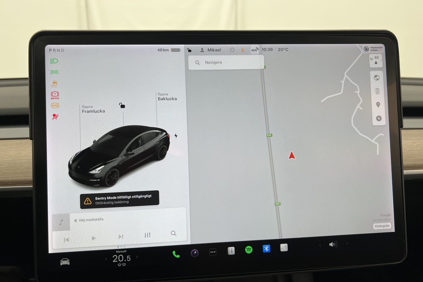 Tesla Model 3 Performance 513hk En-Bruk Kjolpaket Autopilot