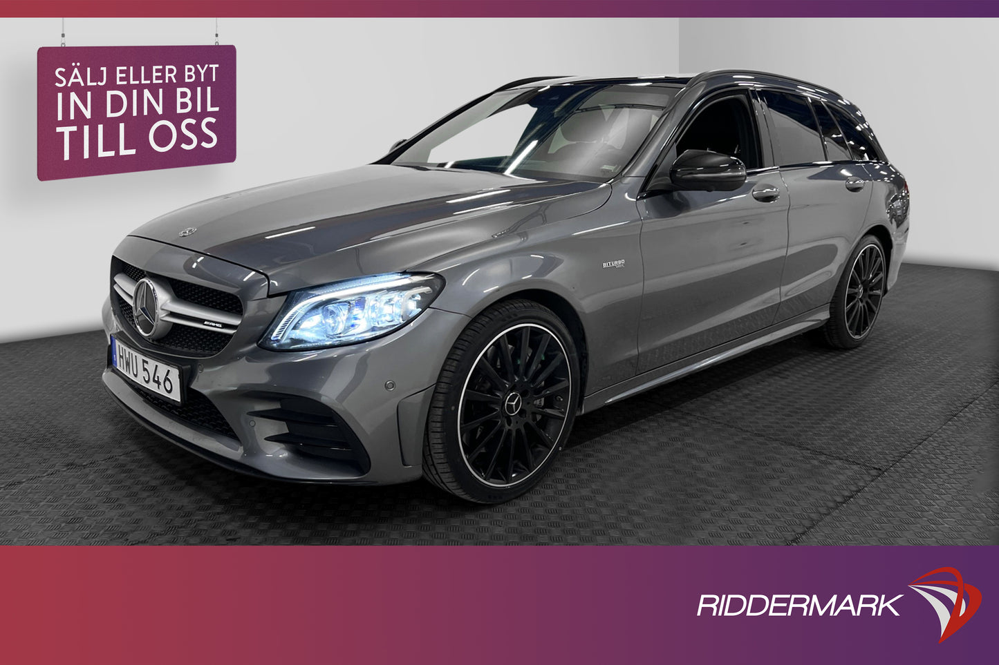 Mercedes-Benz AMG C43 4M 390hk Cockpit Pano Burmester B-värm