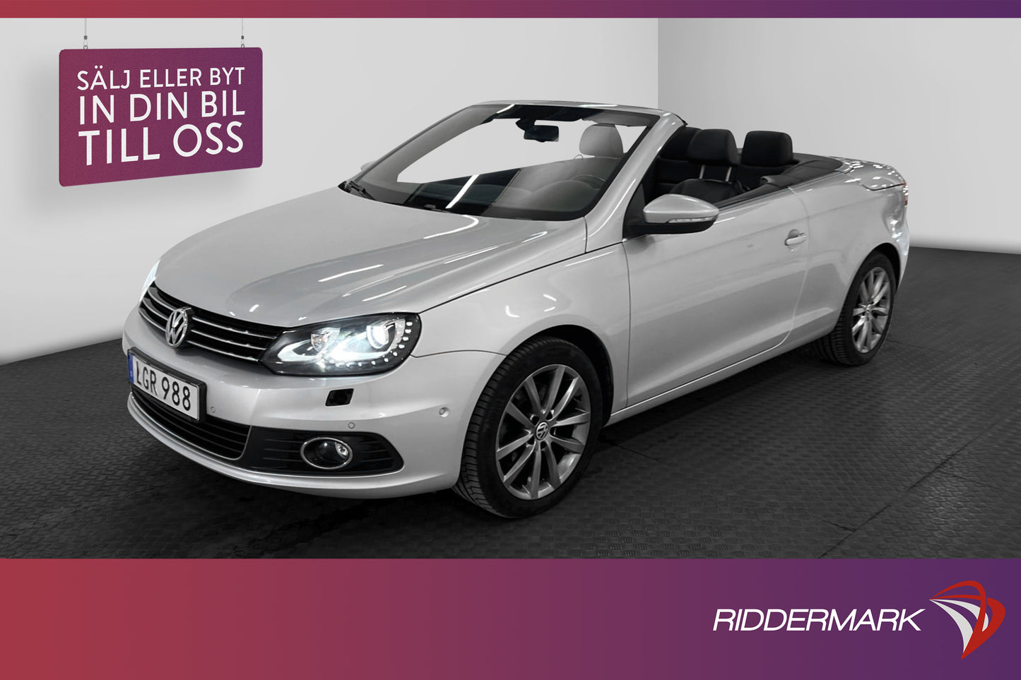 Volkswagen Eos 1.4 TSI 160hk M-Värmare Navi Skinn Lågamil