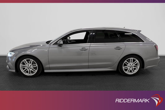 Audi A6 3.0 TDI 218hk Full S-line D-värm Skinn 4-zon Navi