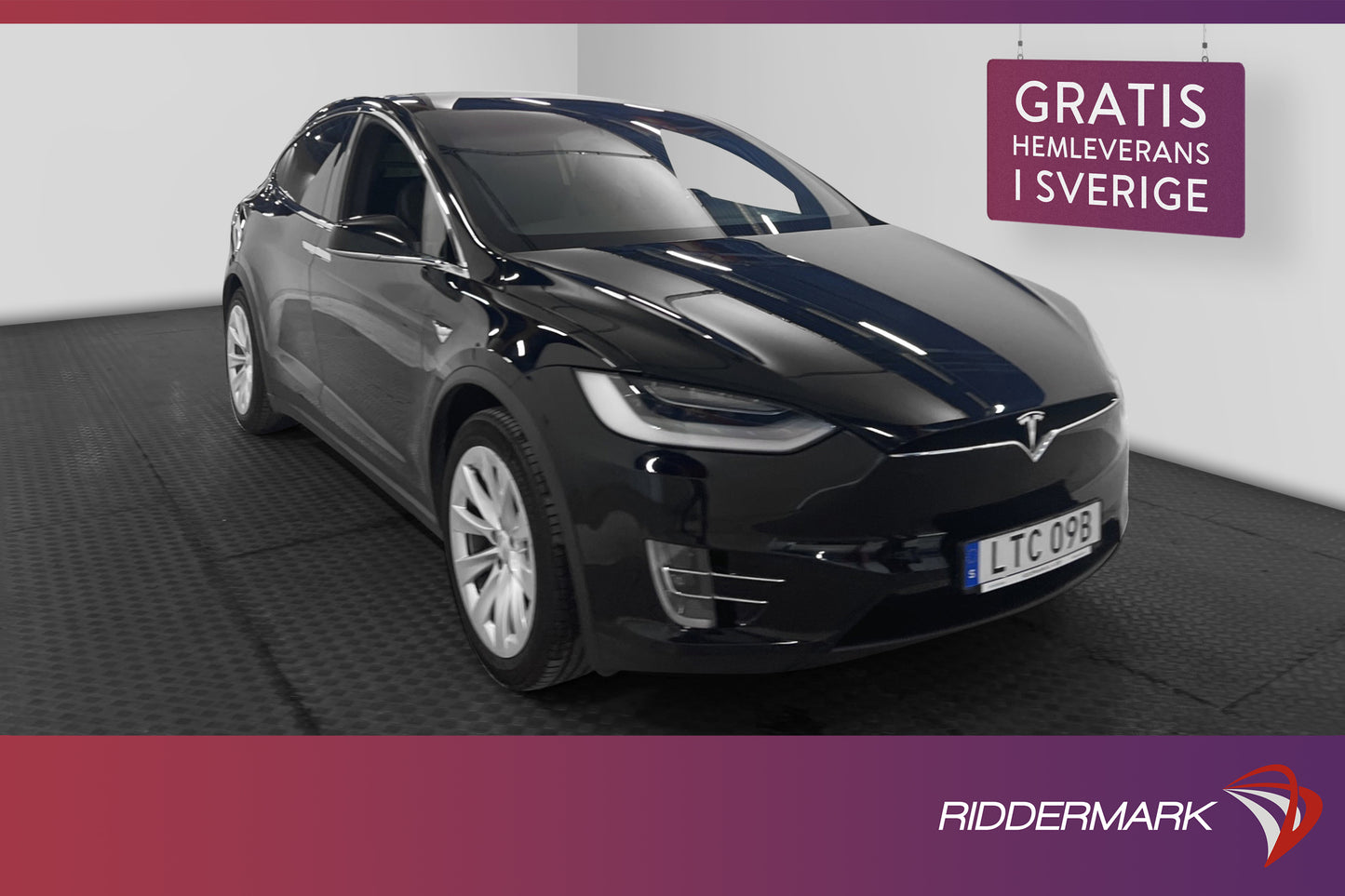 Tesla Model X Long Range 423hk Pano Drag MOMS Svensksåld