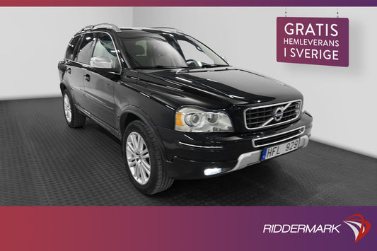 Volvo XC90 D5 AWD 200hk Summum 7-sits Taklucka Skinn Drag