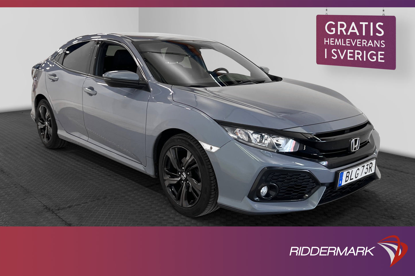 Honda Civic 1.0 126hk Elegance Backkamera Navi Ny Kamrem