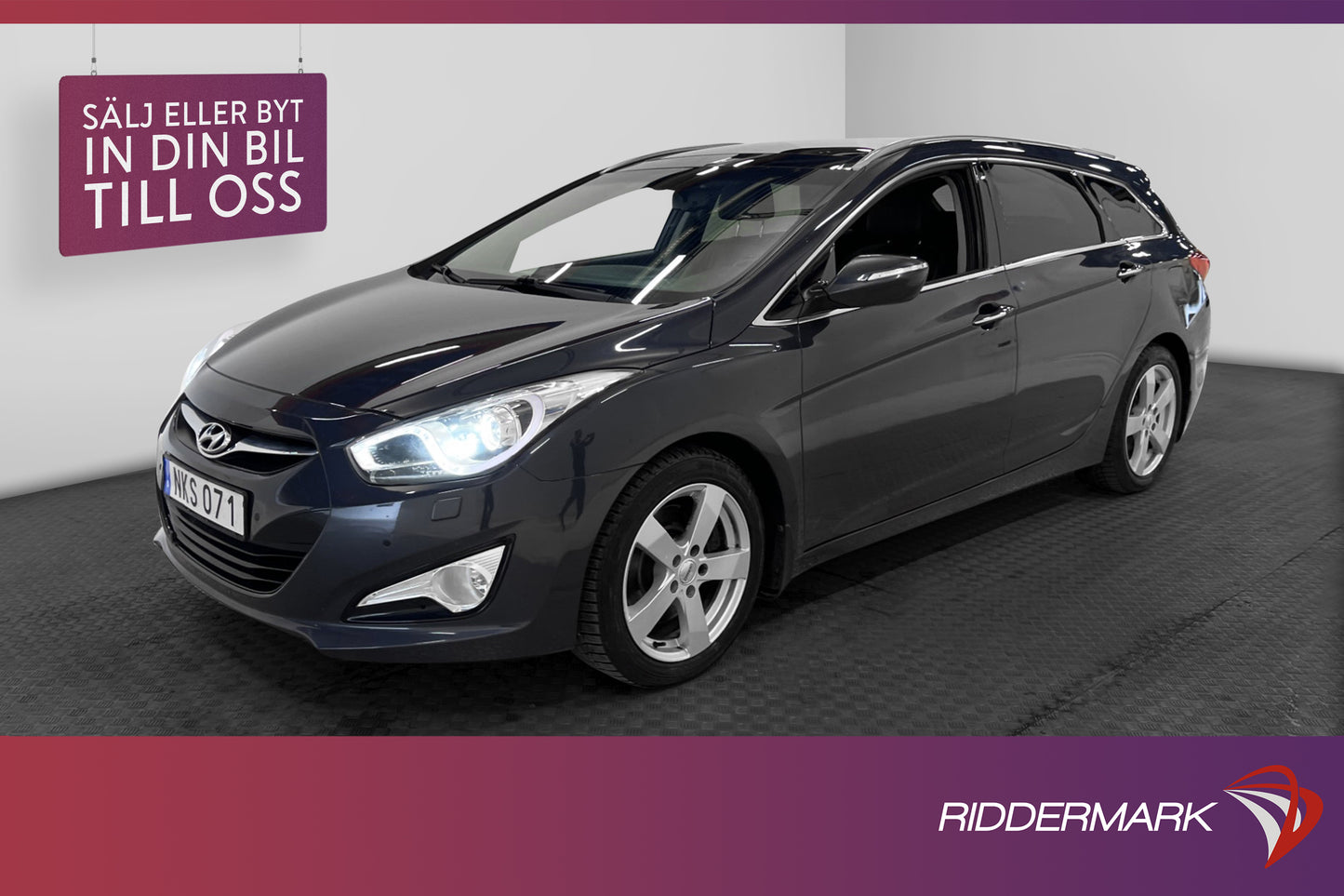 Hyundai i40 cw 1.7 CRDi 136hk Pano Skinn Keyless Navi B-Kam