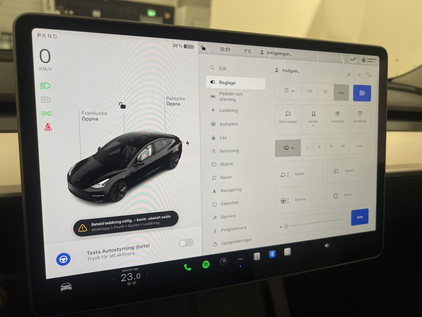 Tesla Model 3 Long Range AWD 440hk Pano Autopilot Sv.Såld