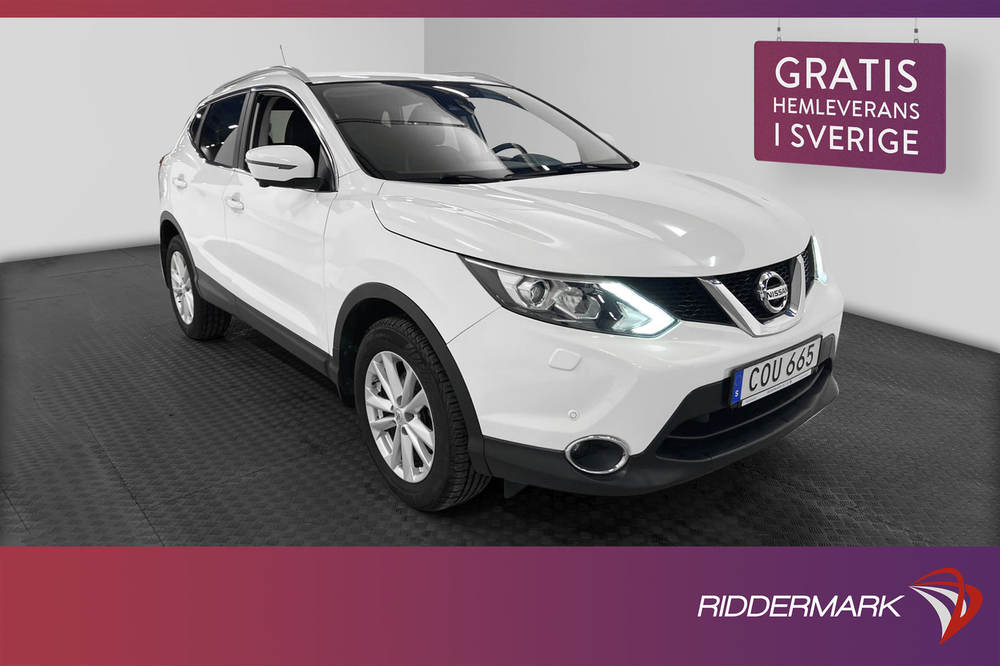 Nissan Qashqai 1.5 dCi 110hk 360° Kamera Navi Halvskinn Drag