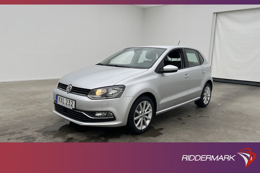 Volkswagen Polo 1.2 TSI 90hk Sensorer Farthållare Bluetooth