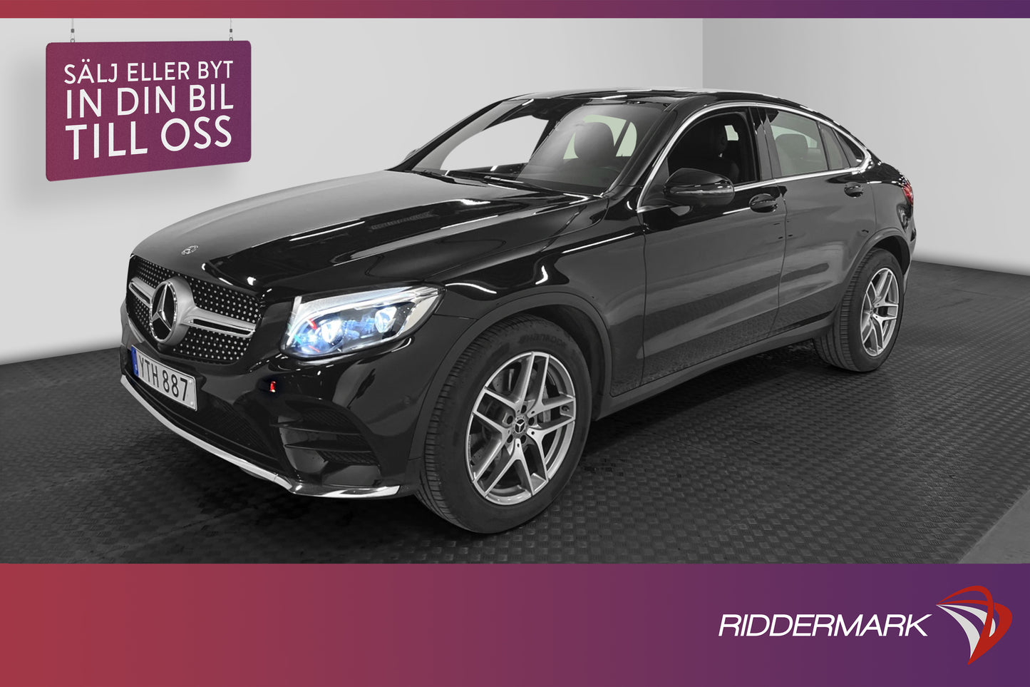 Mercedes-Benz GLC 350 d Coupé 4M AMG T-lucka 360° Värmare