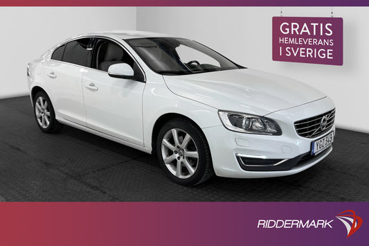 Volvo S60 D3 150hk Summum P-Värm Navi Skinn Kamera VOC Drag