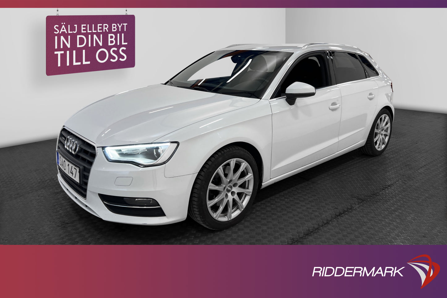 Audi A3 Sportback 2.0 TDI quattro 184hk Farthållare BT Drag