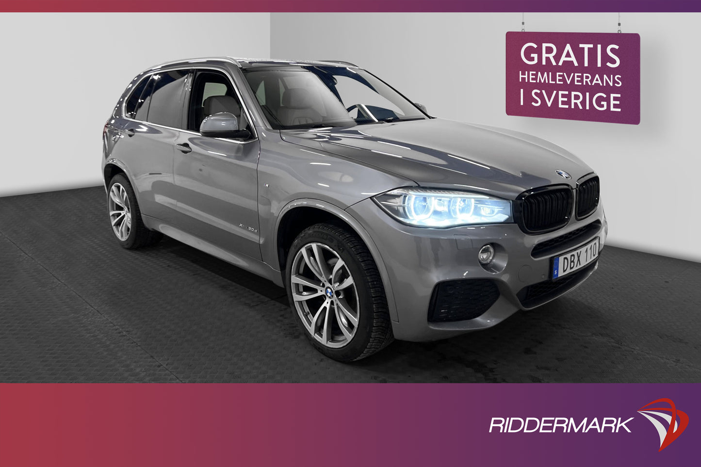 BMW X5 xDrive30d 258hk M Sport Pano Navi B-kamera Skinn