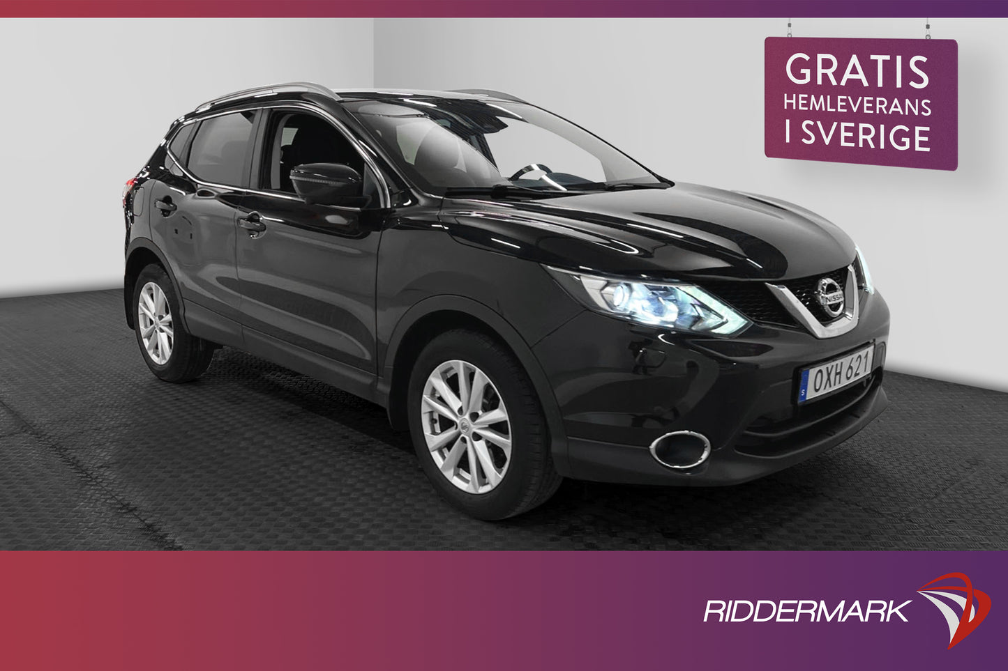 Nissan Qashqai 1.2 360*kamera Navi M-värm Fullserv Eu6 115hk