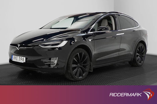 Tesla Model X Standard Range AWD 333hk Pano Nav Skinn Drag