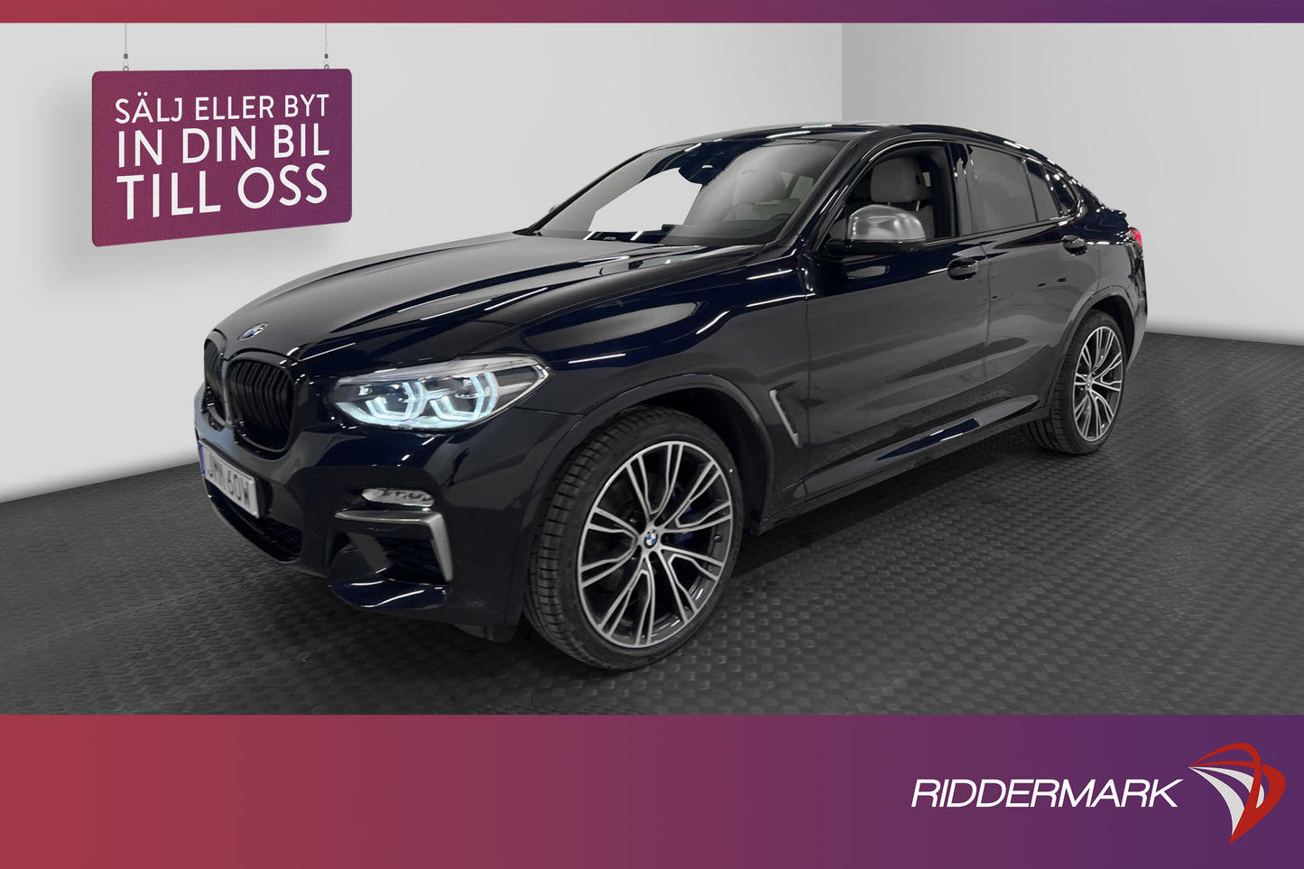 BMW X4 M40d 326hk Innovation Pano HUD H/K 360° Skinn D-värm