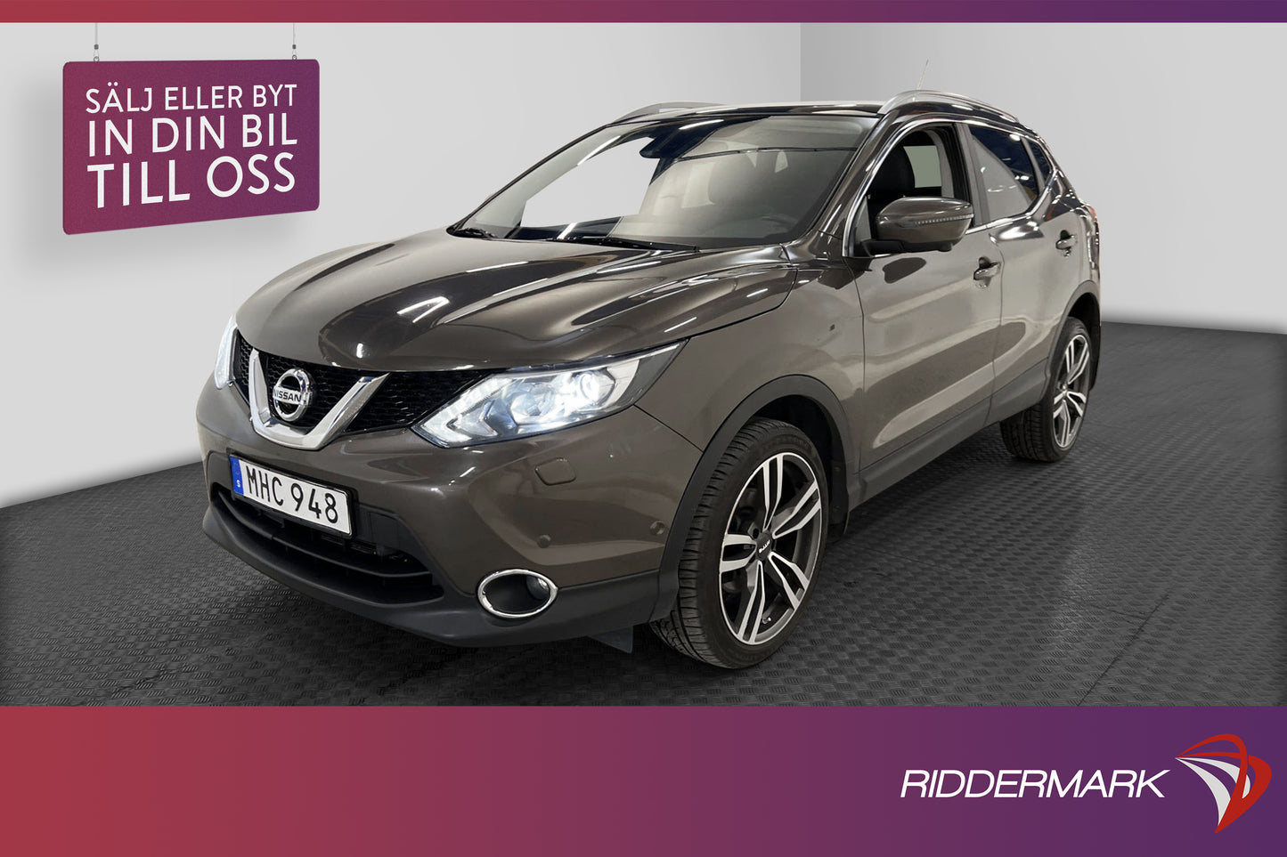 Nissan Qashqai 1.2 115hk TEKNA Pano Navi 360° kamera