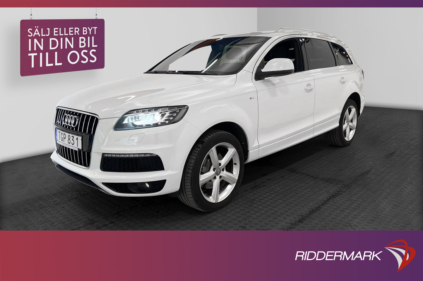 Audi Q7 TDI Quattro S-Line Panorama Drag Navi 7-Sits LÅGMIL