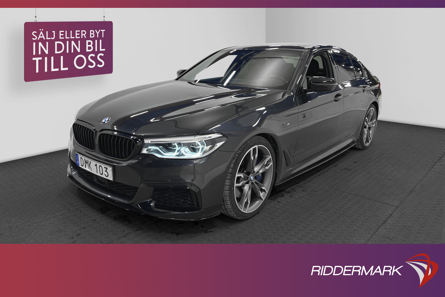 BMW M550 i xDrive Sedan 462hk Ultimate B&W Pano 360° Night