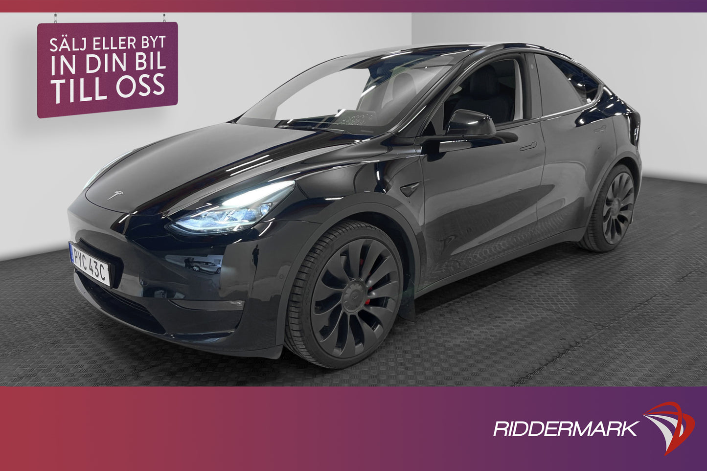 Tesla Model Y Performance 450hk Svensksåld Autopilot MOMS