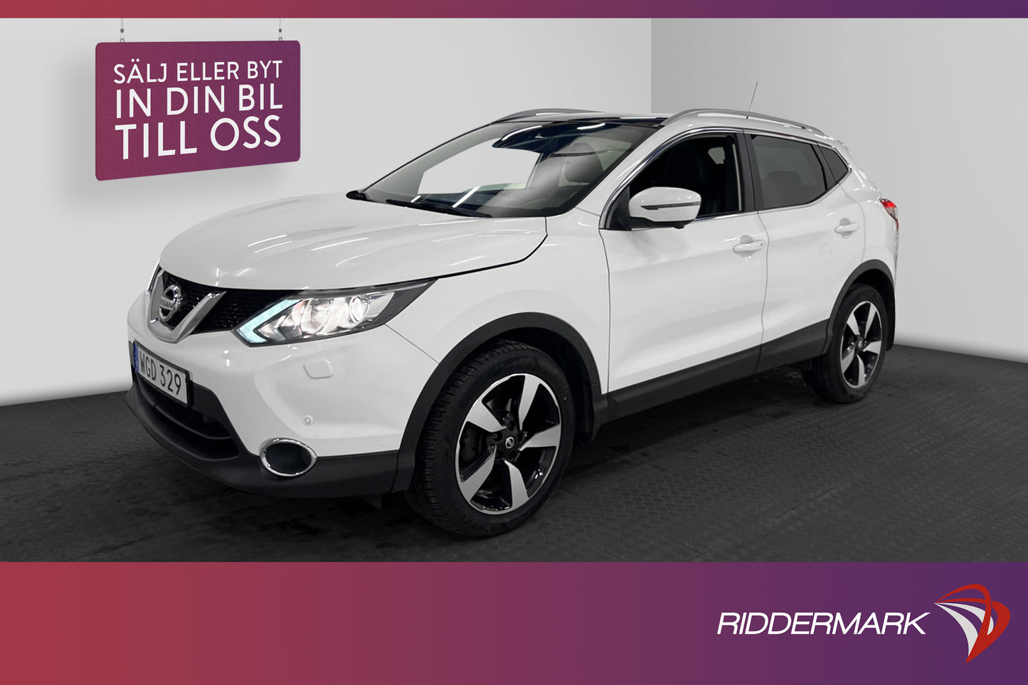 Nissan Qashqai 1.2 115hk Tekna Pano Navi Kamera Drag Välserv