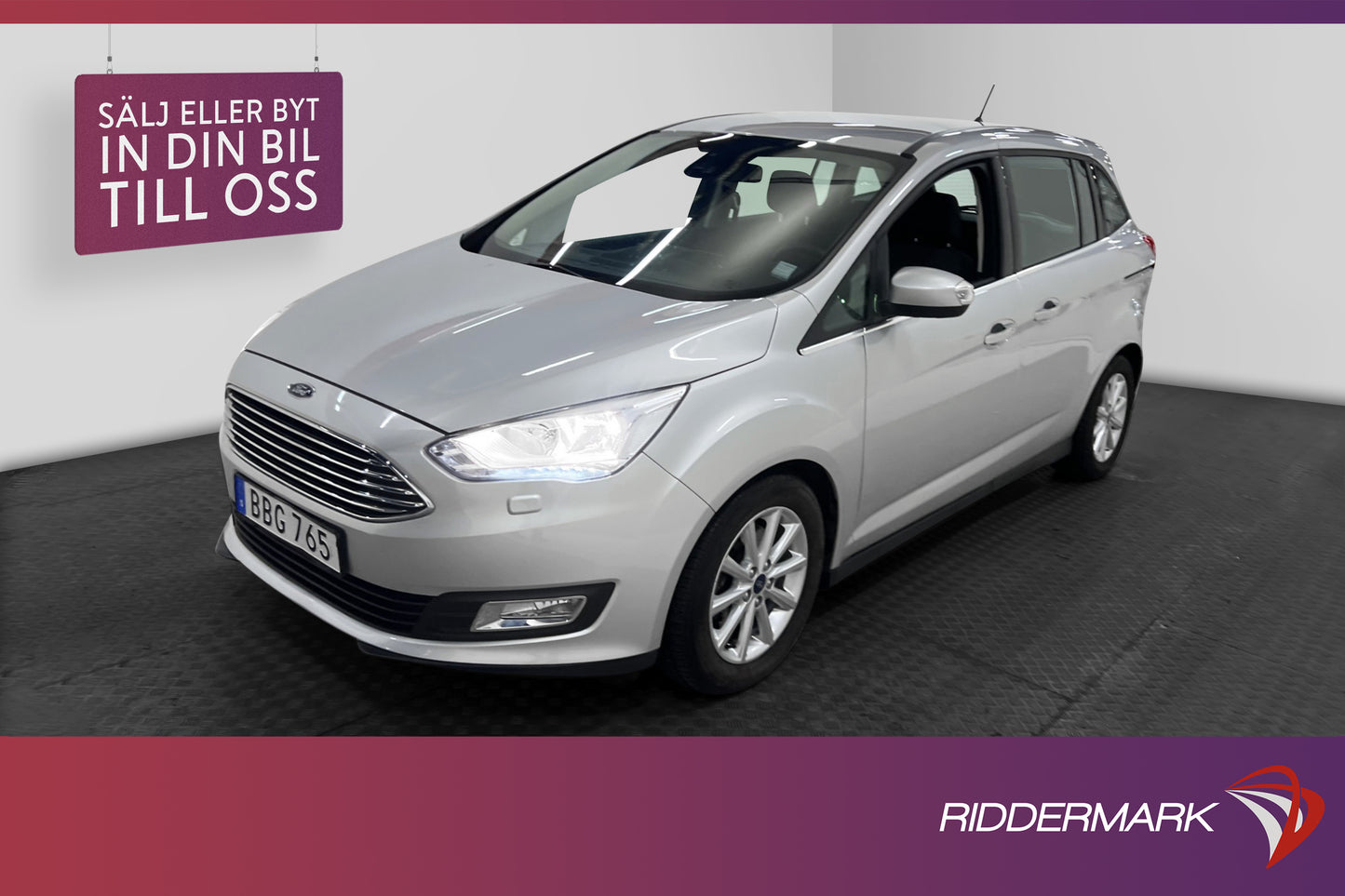 Ford Grand C-Max EcoBoost 125hk 7-Sits Rattvärme Sensorer