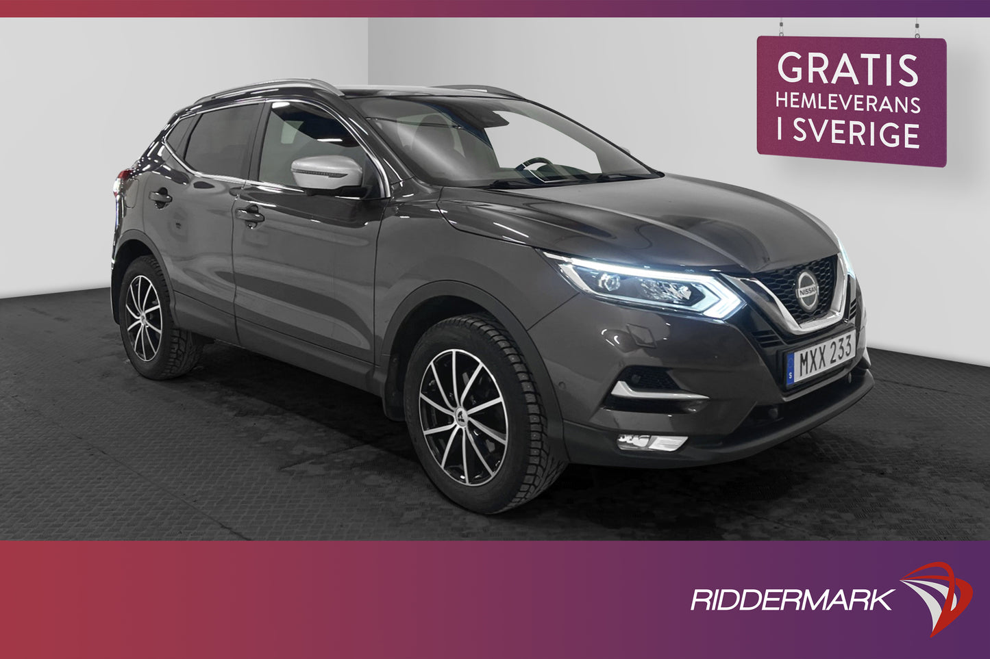 Nissan Qashqai 1.2 115hk Pano 360° Skinn Navi Drag