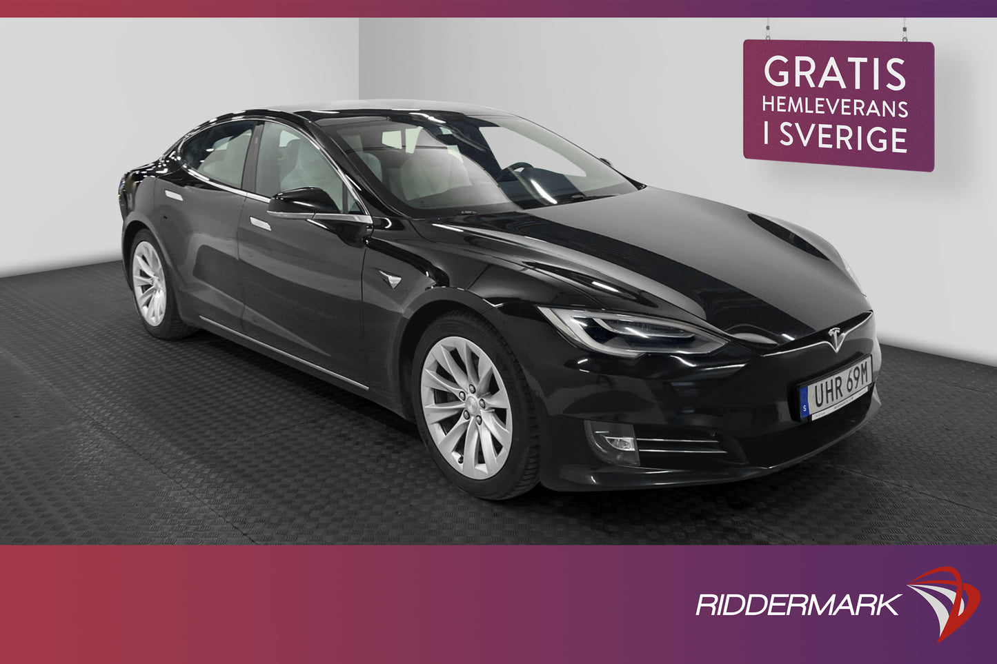 Tesla Model S Long Range AWD 423hk Ljus interiör MOMS AP