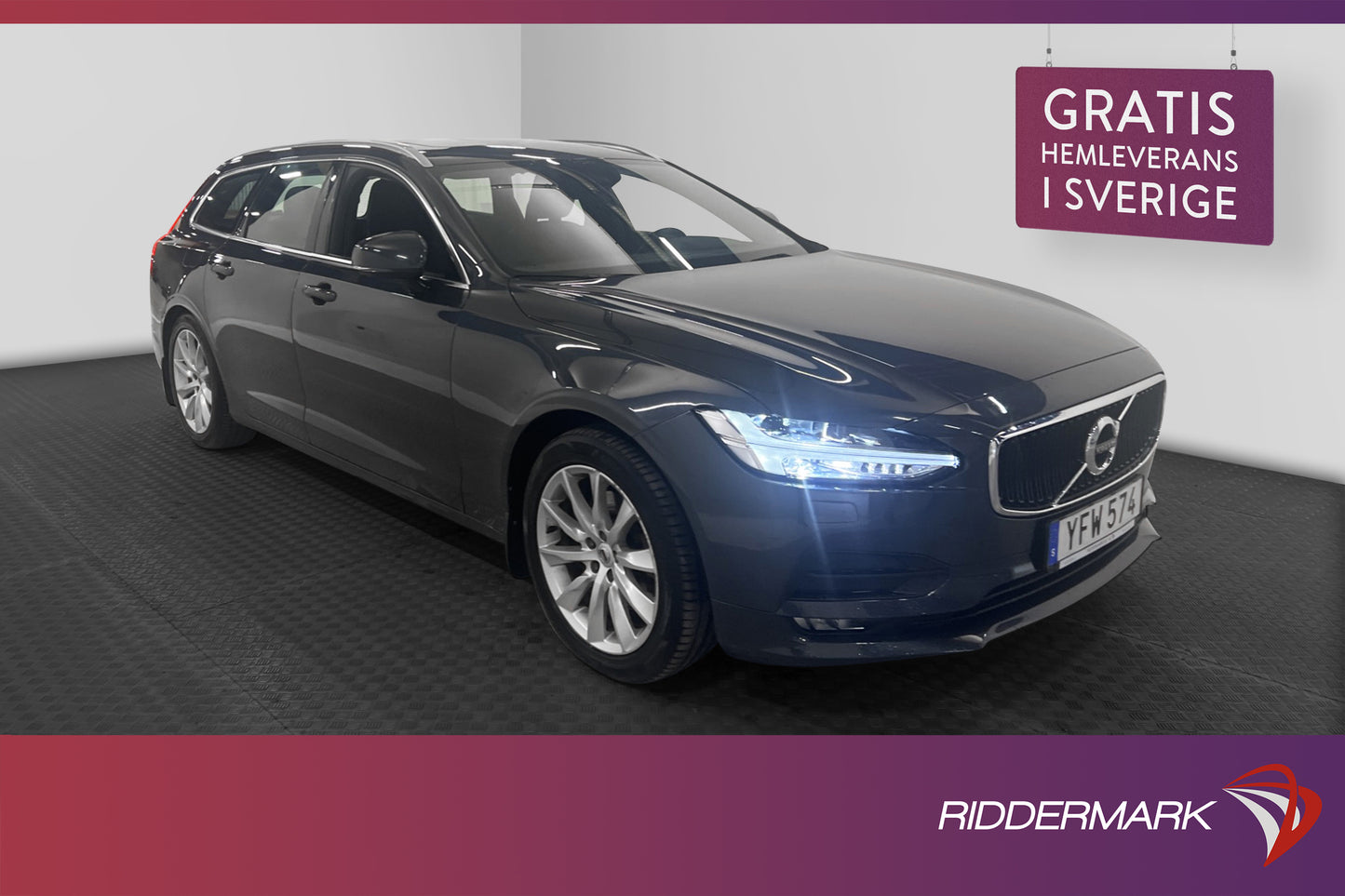 Volvo V90 D4 Advanced Pano VOC Värmare Navi 4-Zon BLIS Drag