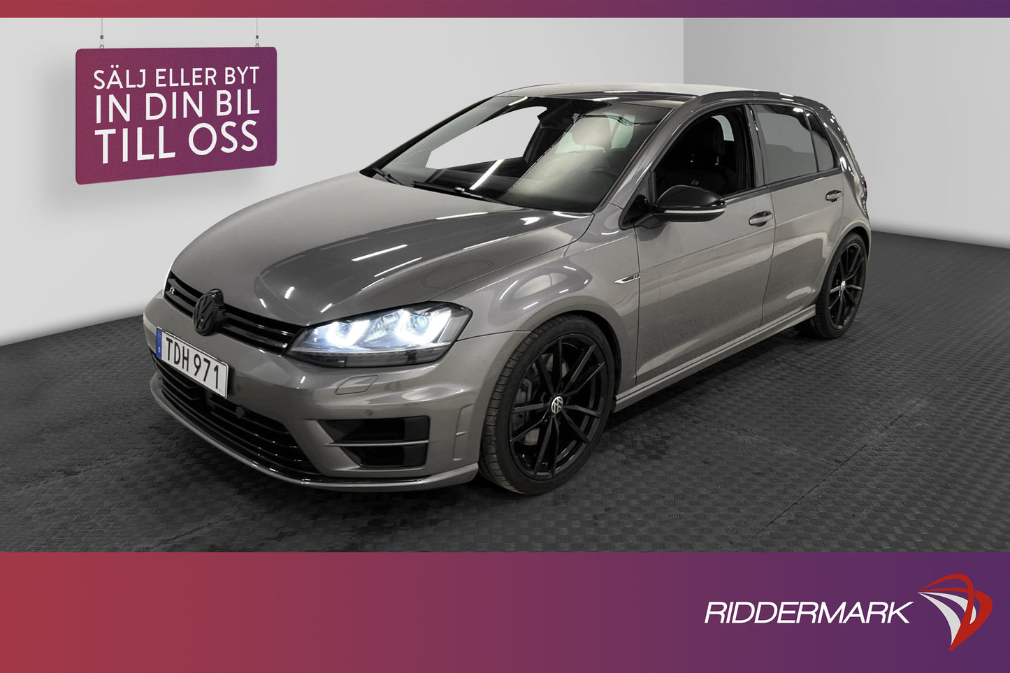 Volkswagen Golf R 2.0 4Motion B-kamera Dynaudio Skinn 300hk