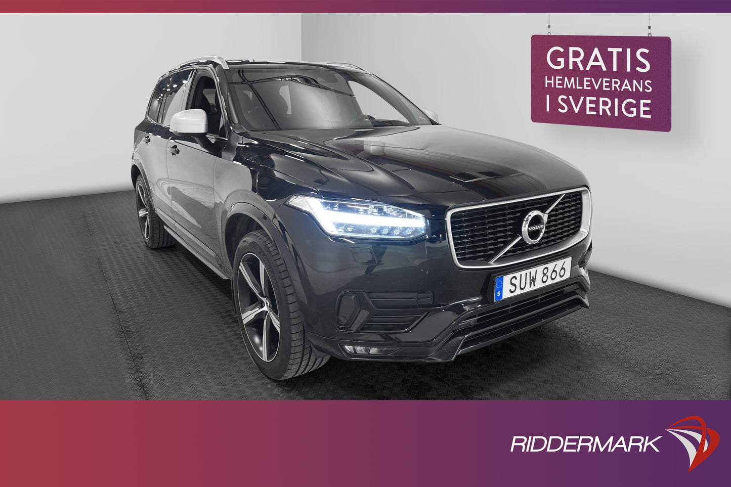 Volvo XC90 D5 235hk AWD R-Design Pano 7-Sits D-Värm VOC HUD