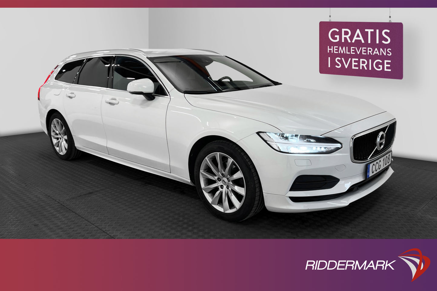 Volvo V90 D3 AWD Advc Edtn VOC D-värme Skinn Keyless Drag